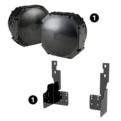 FedSig Low Frequency Siren Brackets